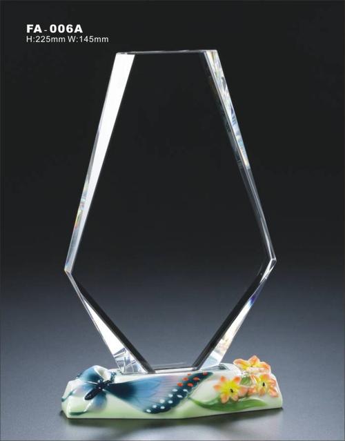 【厂家供应】上海玻璃工艺品/阿法瓷水晶奖牌/上海水晶奖牌